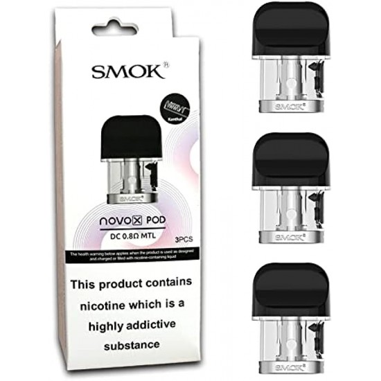 Smok NOVO X KARTUŞ Mesh 0.8ohm Smok NOVO X KARTUŞ Mesh 0.8ohm