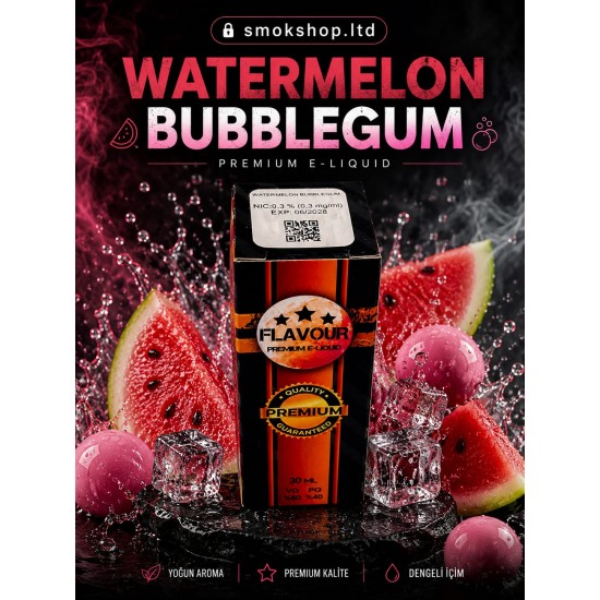 Flavour Watermelon Bubblegum 30ml  ( 2 ADET )
