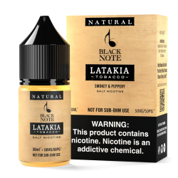 Black Note Latakia Tobacco 30ml Salt Premium Likit Black Note Latakia Tobacco 30ml Salt Premium Likit