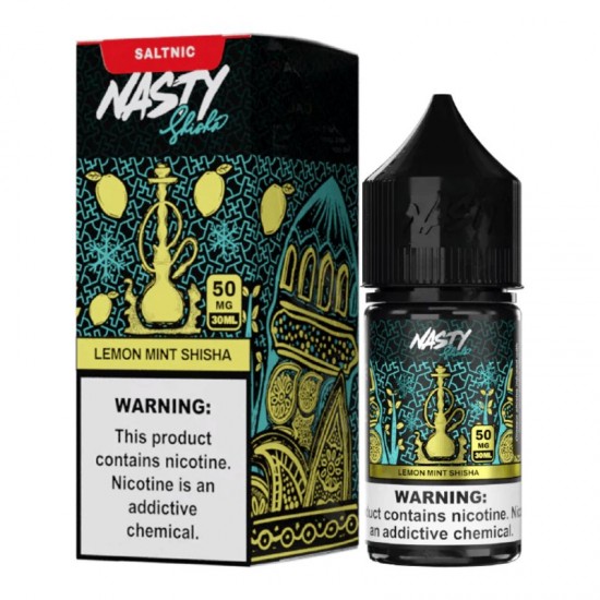 Nasty Shisha Lemon Mint Salt Likit 30ml – Limon ve Nane Nasty Shisha Lemon Mint Salt Likit 30ml – Limon ve Nane