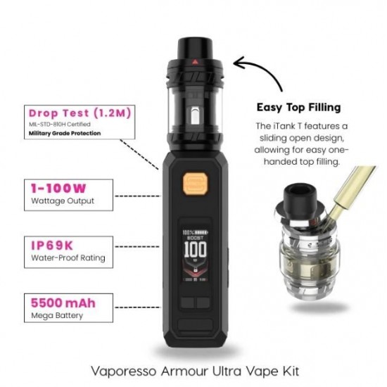  Vaporesso Armour Ultra Kit 100W Kit 5500mAh