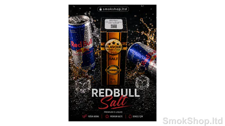 Flavour Red Bull 30 ml Salt Likit - enerji içeceği temalı ürün görseli