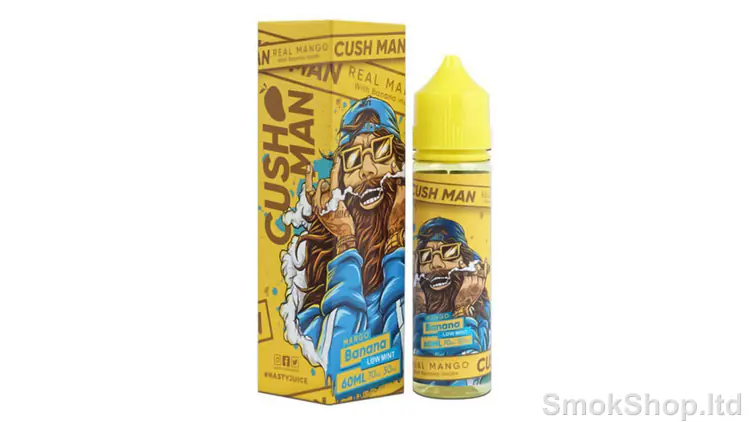 Nasty Juice Cush Man Mango Banana 60 mL - mango ve muz aromalı 60 ml şişe ve kutusu