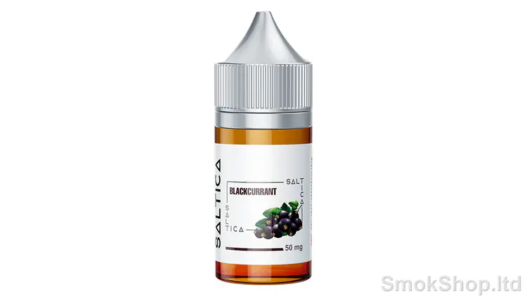 Saltica Blackcurrant Salt Likit 30ml - siyah frenk üzümü etiketli 30 ml şişe