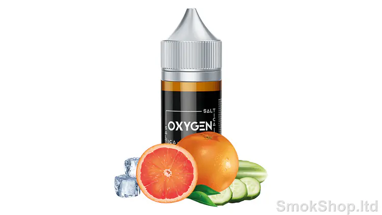 Saltica Oxygen Salt Likit 30ml - greyfurt, salatalık ve buz küpleriyle 30 ml şişe