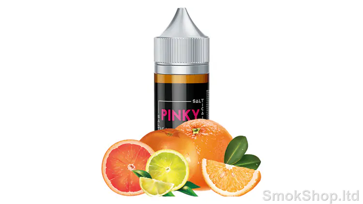 Saltica Pinky Salt Likit 30ml - greyfurt, limon ve portakal önünde 30 ml şişe