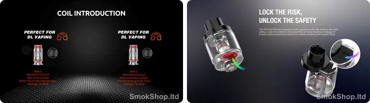 SMOK Nord 6 Coil - RPM 3 coil tanıtımı ve pod'a takılı coil görünümü