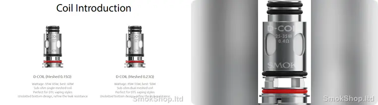 SMOK Supa Pro Coil - D-Coil mesh 0.15Ω ve 0.23Ω tanıtımı ile D-Coil 0.4Ω
