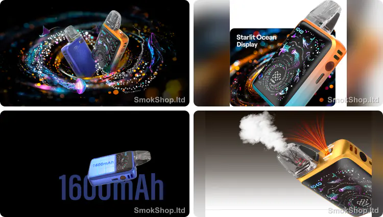 Uwell Caliburn G5 Koko - Starlit Ocean ekran, 1600 mAh batarya ve 35W güçlü buhar