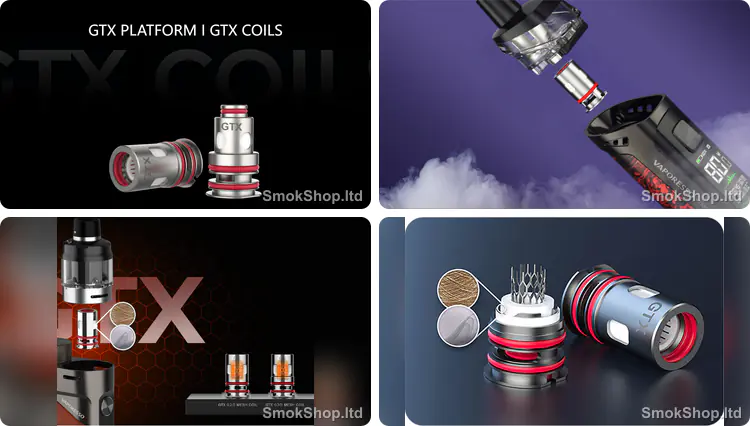 Vaporesso GTX Coil - GTX coil platformu, Target PM80 ve Swag PX80 pod uyumu, mesh ve pamuk yapısı