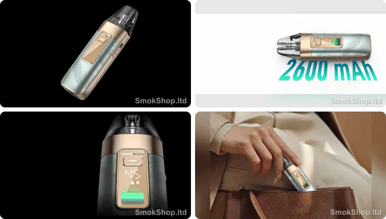 Vaporesso Luxe X3 - şık tasarım, 2600mAh batarya, 0.8 inç dijital ekran ve kompakt gövde