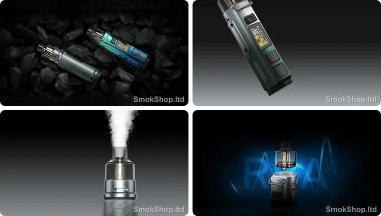 Voopoo Argus Pro - 80W güç, renkli ekran, ayarlanabilir hava akışı ve PnP pod sistemi
