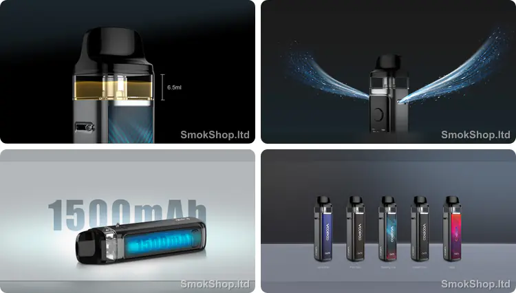 Voopoo Vinci 2 - 6.5ml kartuş, ayarlanabilir hava akışı, 1500mAh batarya ve renk seçenekleri